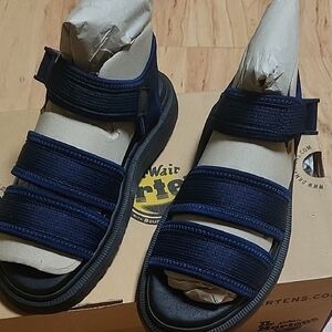 Dr. Martens Dark Navy  Blue Strappy Sandals EFFRA